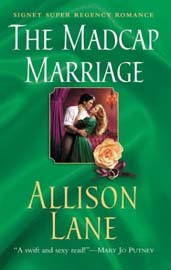 Cover: The MADCAP MARRIAGE by: Allison Lane