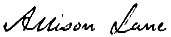 Signature Graphic: Allison Lane