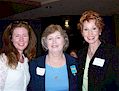 Editor Tara Gavin, Barbara, and author Sandra Brown at the 2005 Writers' Jubilee Jambalaya and Book Fair in Houma, LA. Click for larger photo.